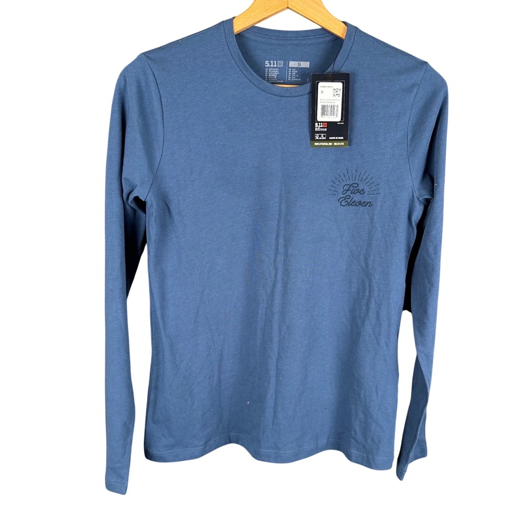 5.11 Tactical Womens All Hogs Heaven LS Shirt Ensign Blue 69225 Small NWT